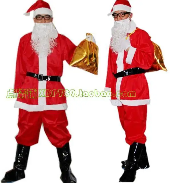 Чехлы для ботинок санта-клауса из искусственной кожи с белой бахромой - Фотография_3