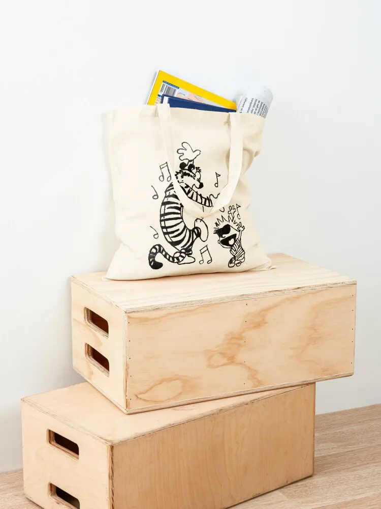 Calvin and hobbs dance tote bag - Фотография_4