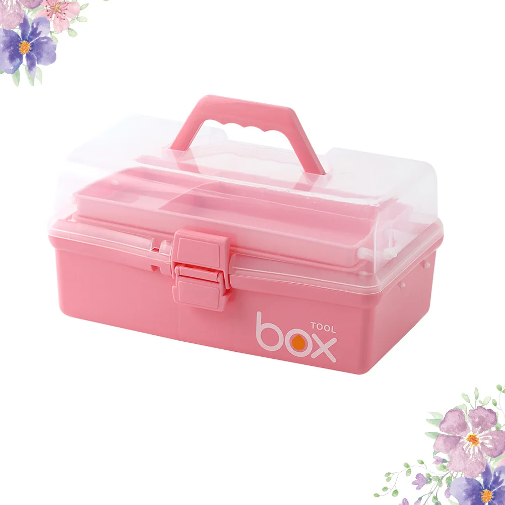 Портативная розовая медицинская коробка для хранения - Фотография_5