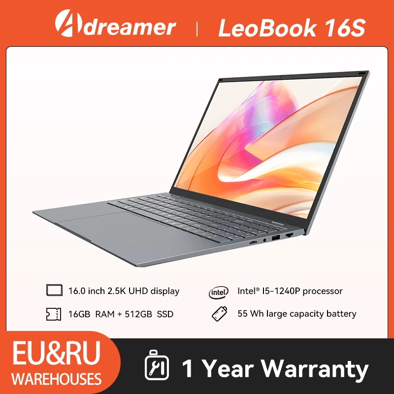 16-дюймовый ноутбук с intel core i5 1240p 2
