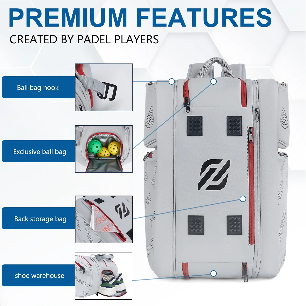 Рюкзак pickleball из углеродного волокна: прочная - Фотография_6