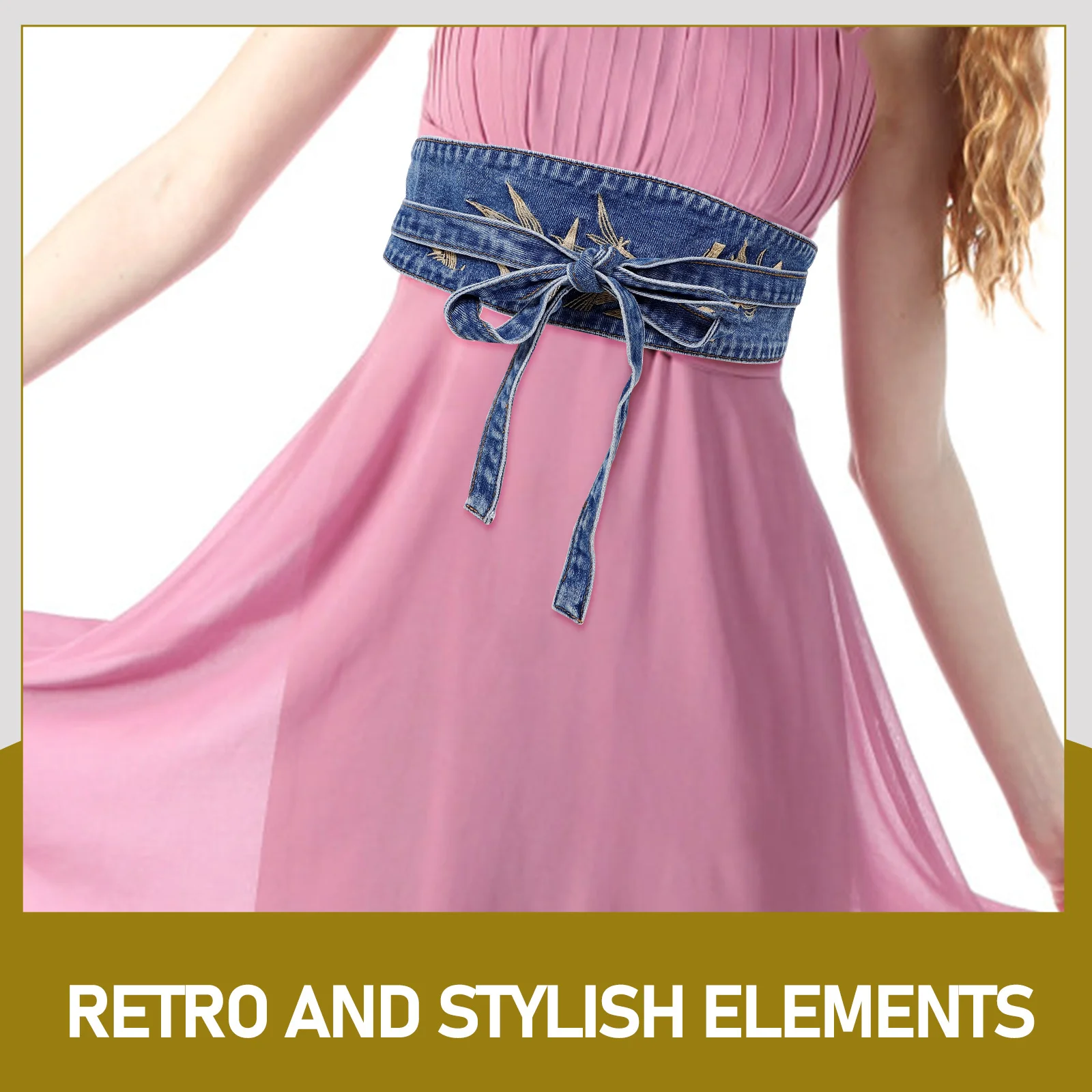 Винтажный джинсовый пояс - Фотография_2