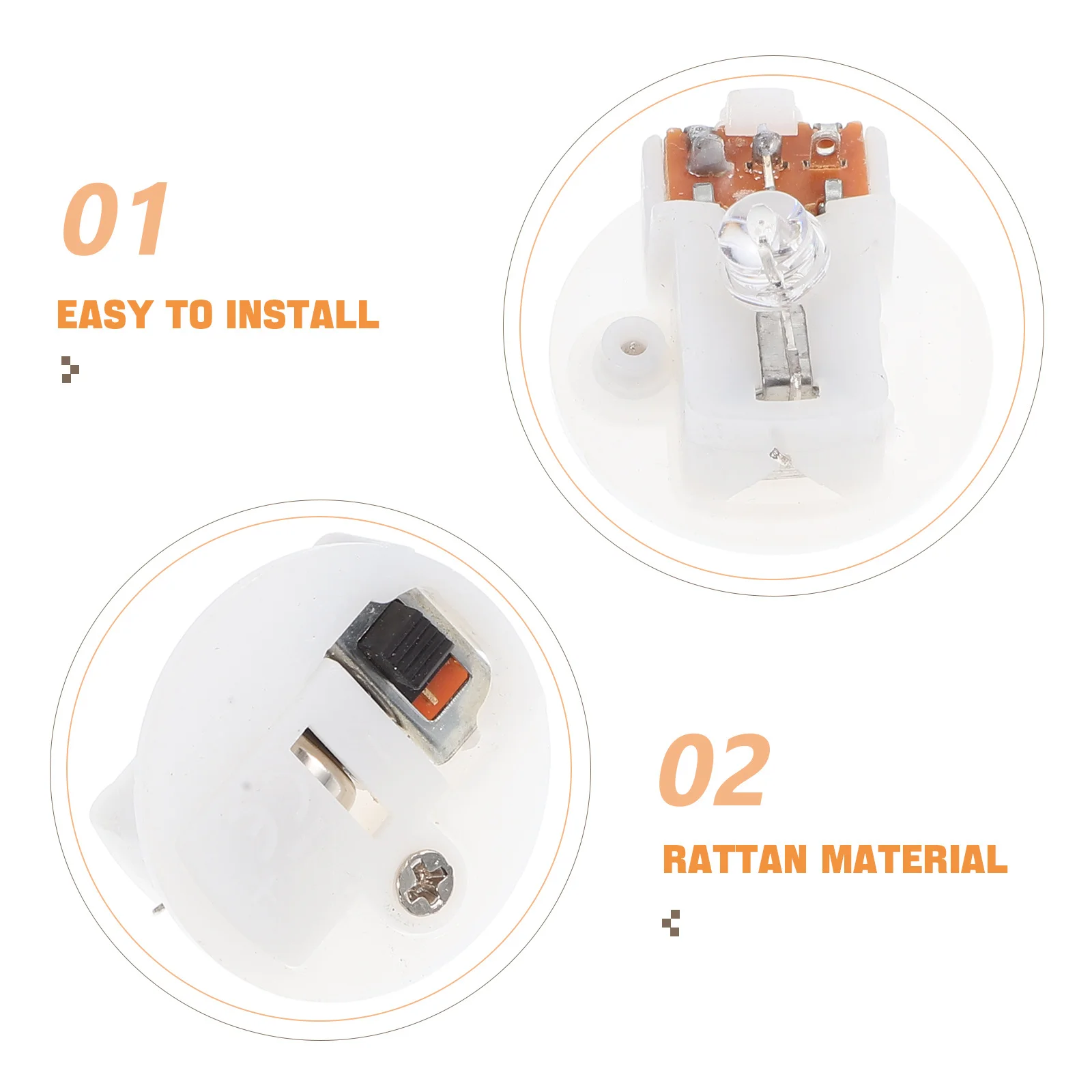 Светящийся светодиодный брелок с мини-мигающей основой - Фотография_2