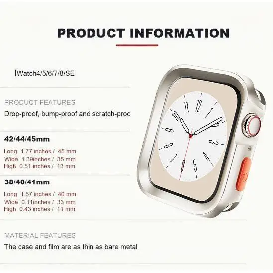 Мягкий силиконовый чехол-бампер для apple watch 10 9 8 7 6 se 5 - Фотография_3
