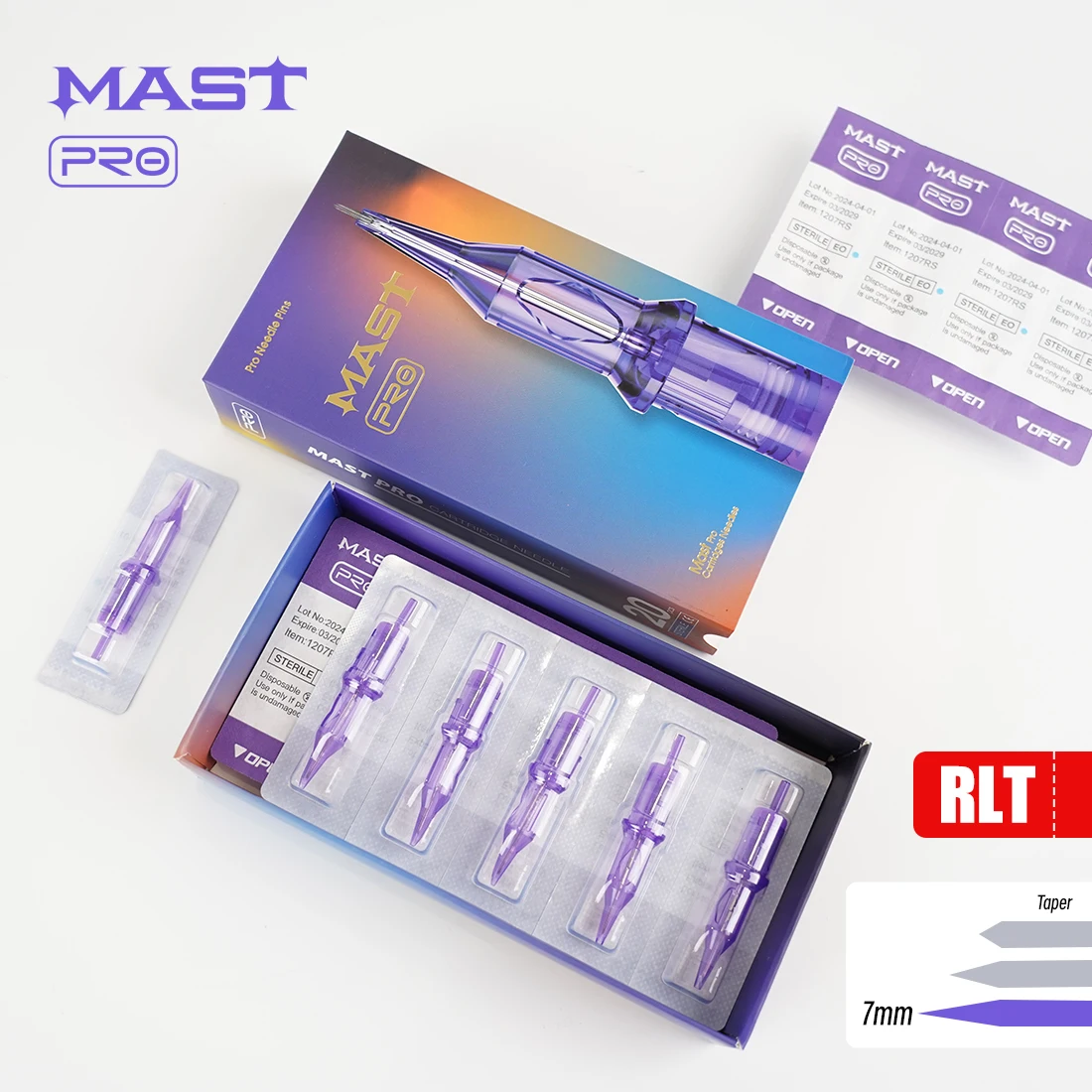 Одноразовые иглы для тату-картриджей mast pro