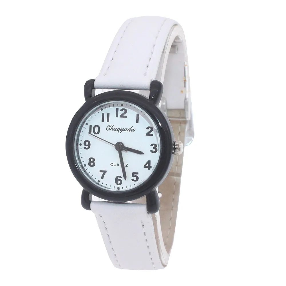 Детские кварцевые наручные часы с ремешком для девочек - Фотография_6