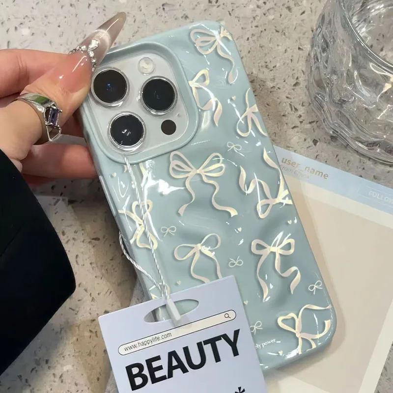 Модный чехол для телефона с принтом бабочки и банта для iphone 17 - Фотография_5