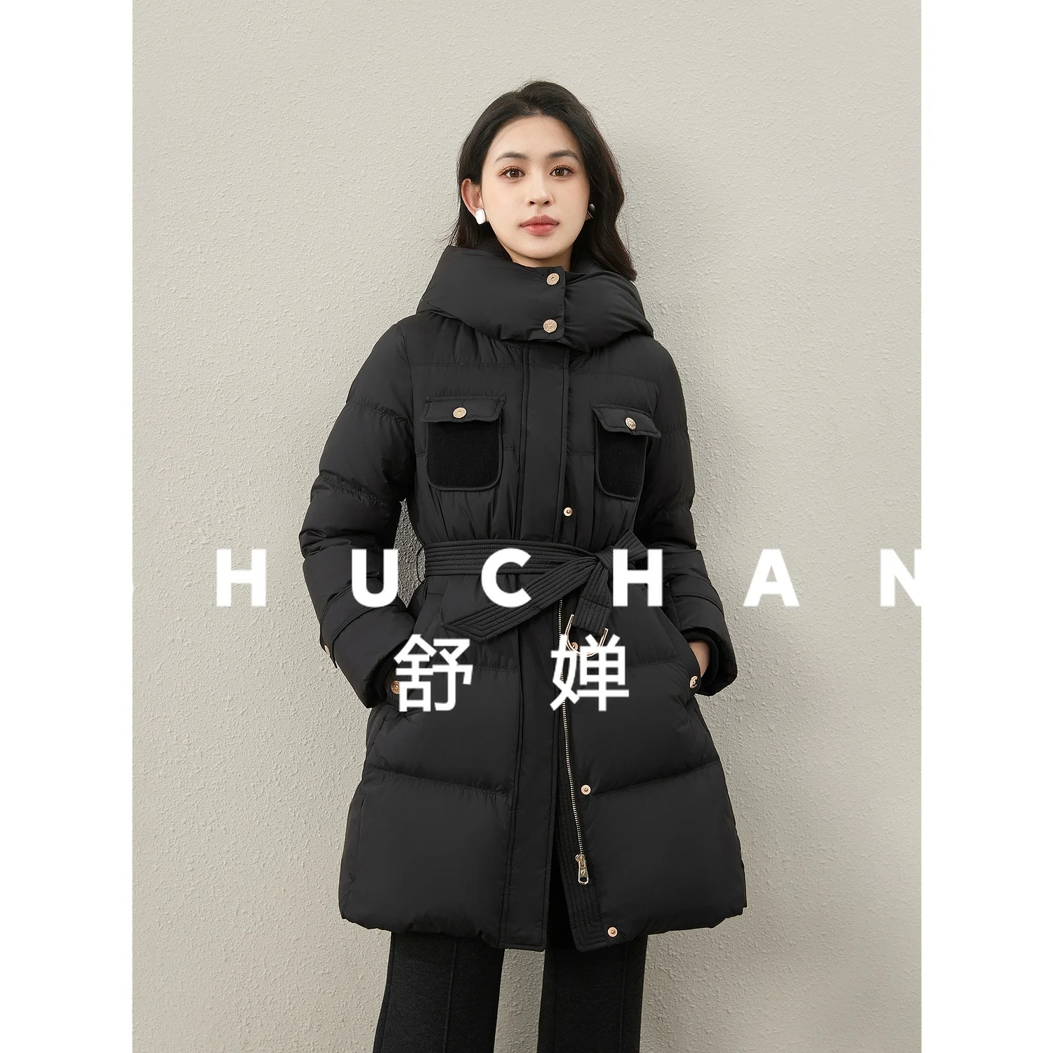 Женский пуховик среднего и длинного - Фотография_4