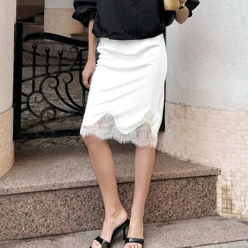 Tuularose белая кружевная юбка - Фотография_2