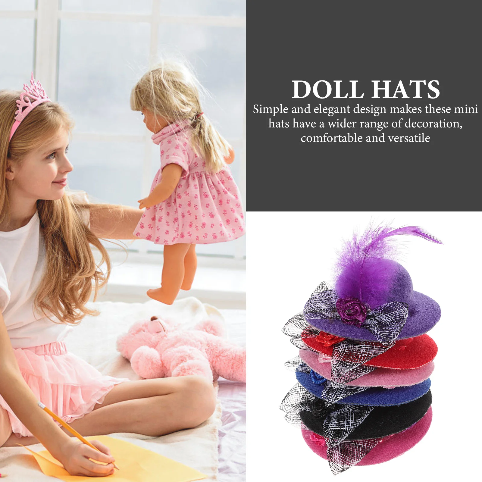 Цветные мини-шляпы для женщин - Фотография_2