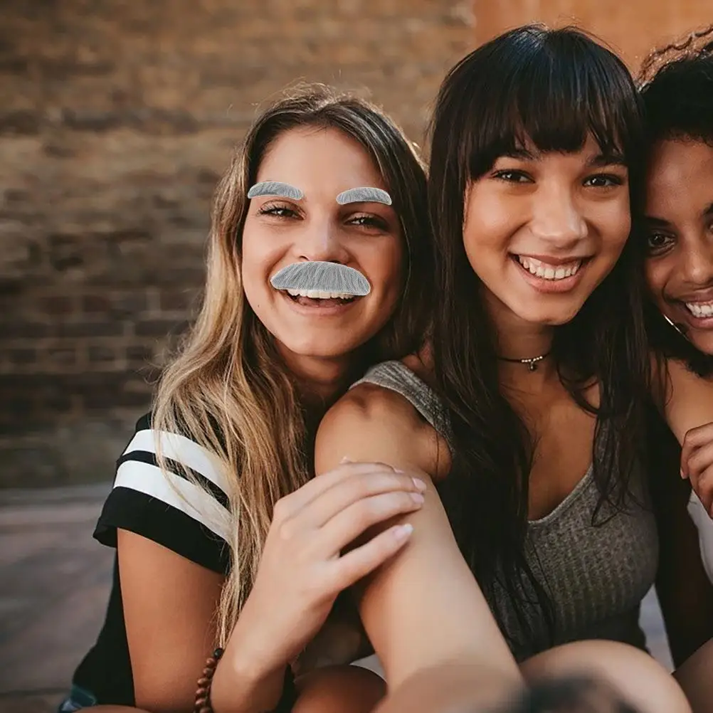 4 комплекта искусственных бородатых бровей - Фотография_4