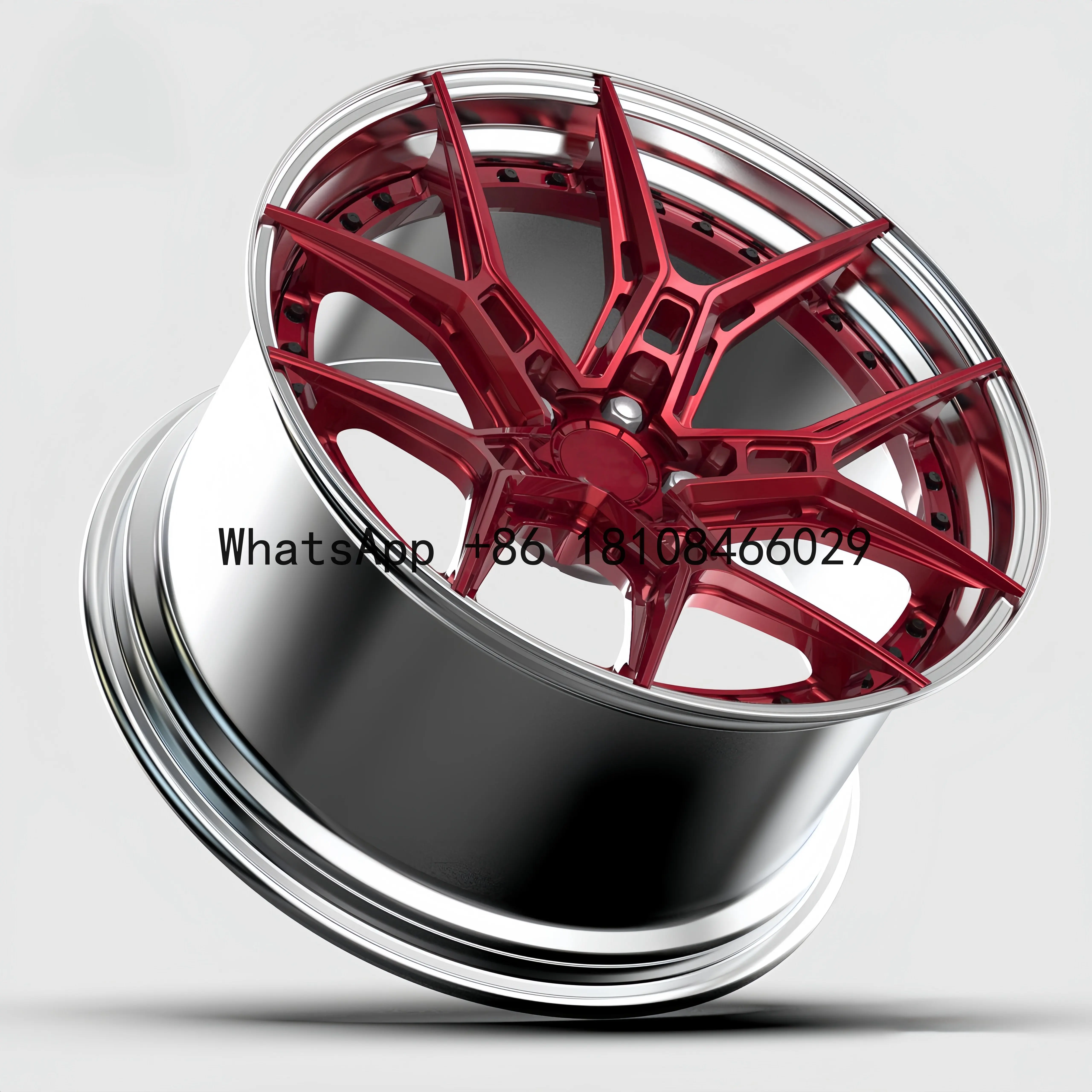 Hot sale custom 2 pieces deep concave spokes aluminum alloy 5x120 5x114