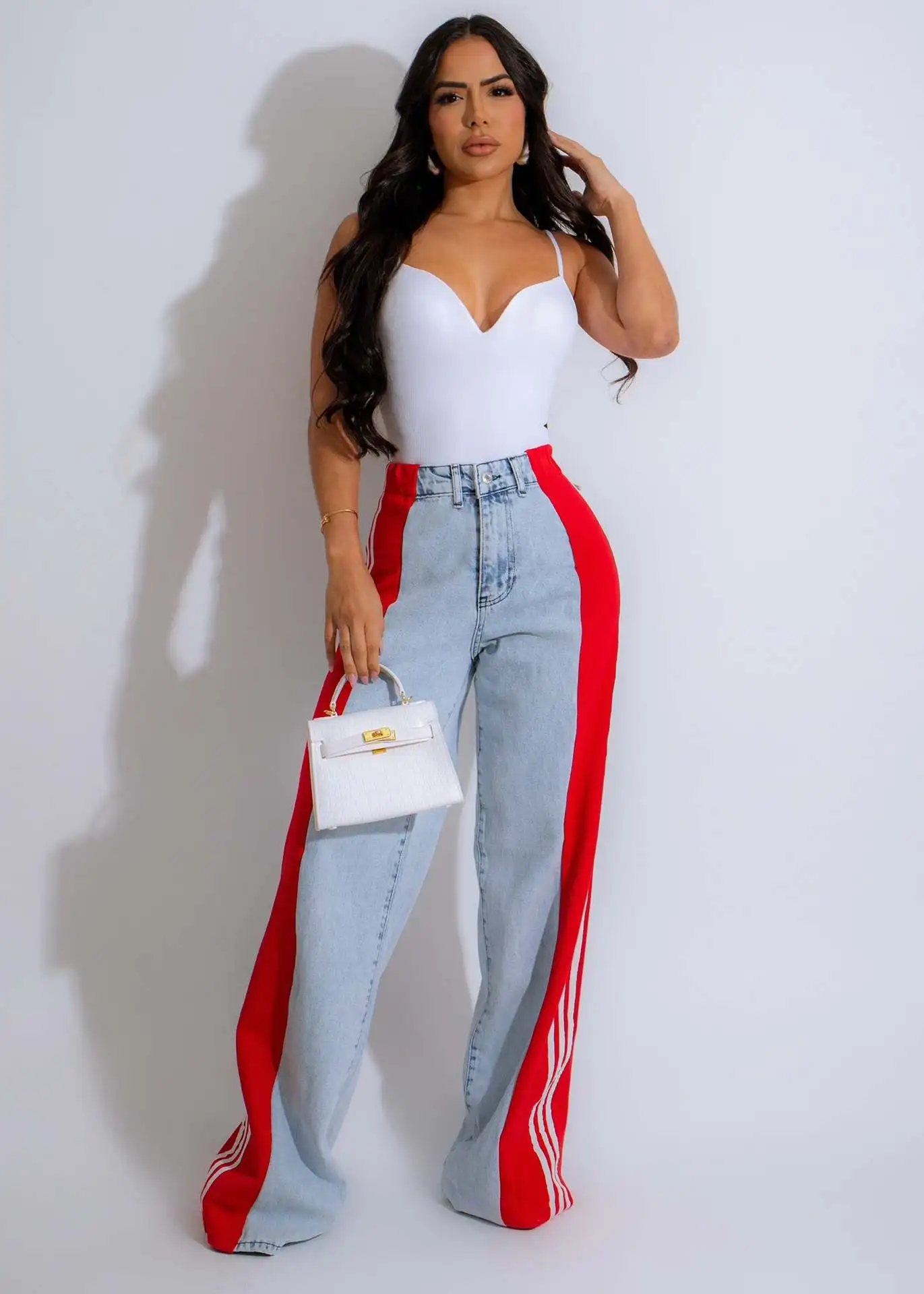 Damskie spodnie jeansowe summer