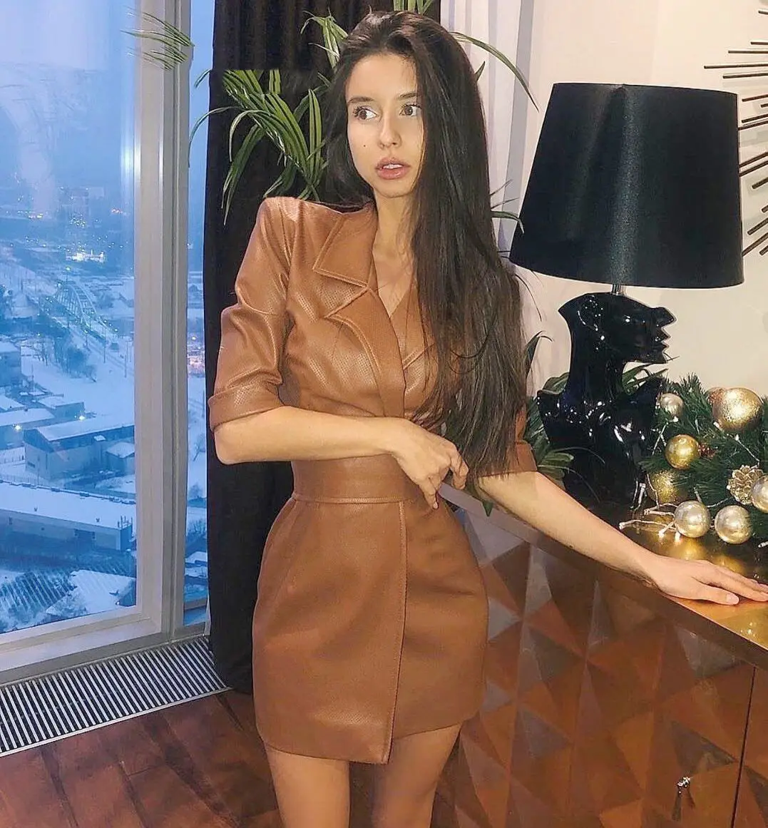 Осень-зима с высокой талией уличный - Фотография_4