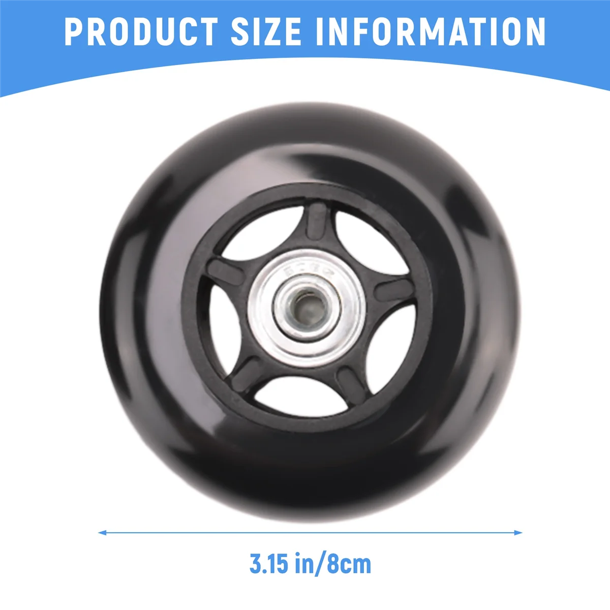 Abqr 2 комплекта сменных колес для чемодана - Фотография_3