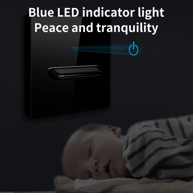 Настенный выключатель со стеклянной панелью - Фотография_4