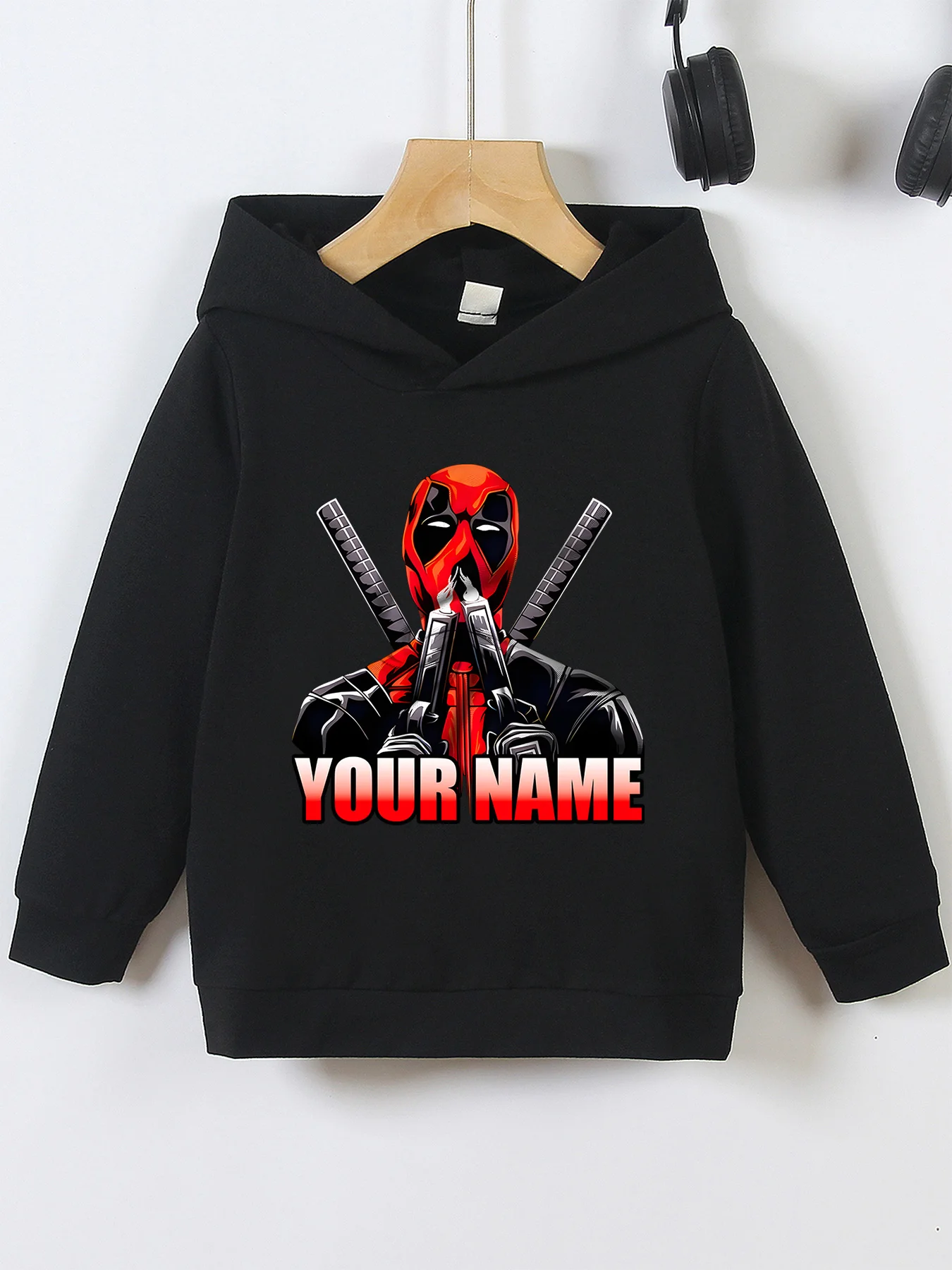 Miniso cool deadpool hoodie — двойные - Фотография_2