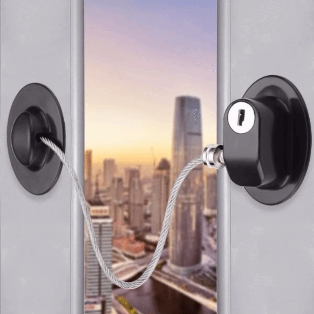 Самоклеящийся детский защитный замок с ключом без сверления - Фотография_3