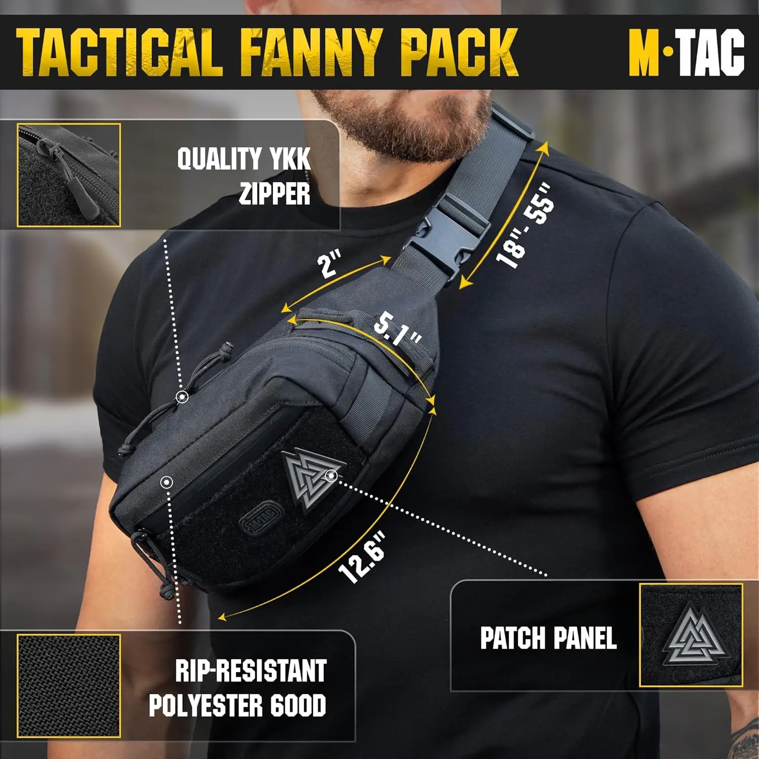 M-tac tactical mens fanny pack - Фотография_3