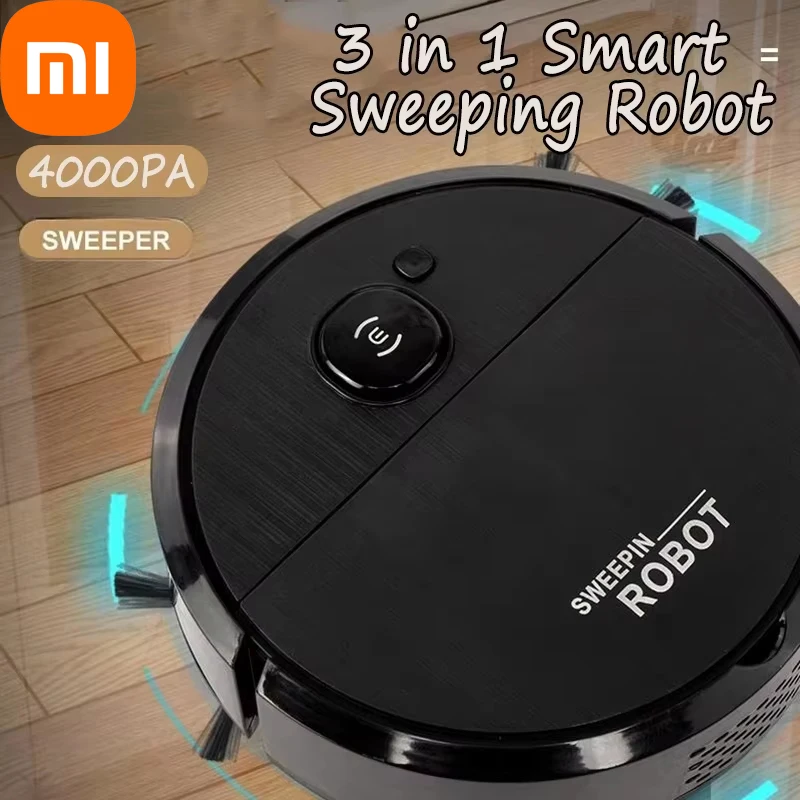 Умный подметальный робот xiaomi 4000 па 3 в 1