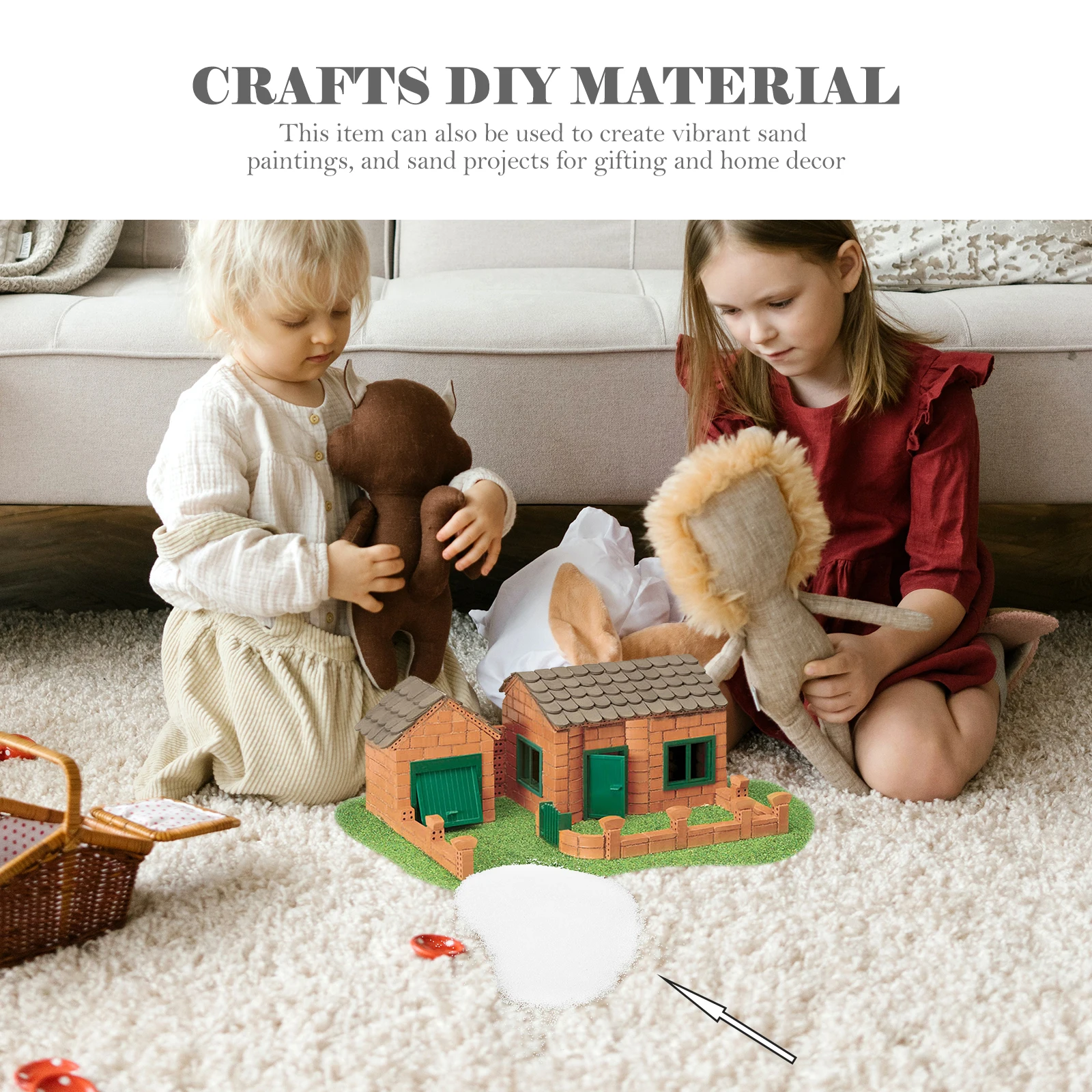 1 пакет, натуральный белый тонкий песок для поделок своими руками - Фотография_5