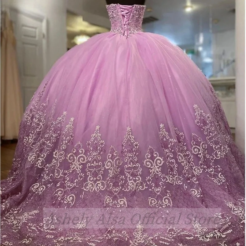 Сиреневое платье quinceanera по - Фотография_4