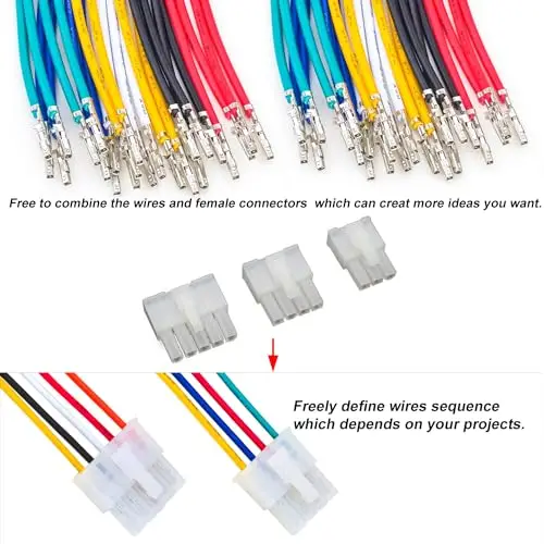 Mini-fit jr 4,2 мм коннектор с кабелями 20awg - Фотография_4