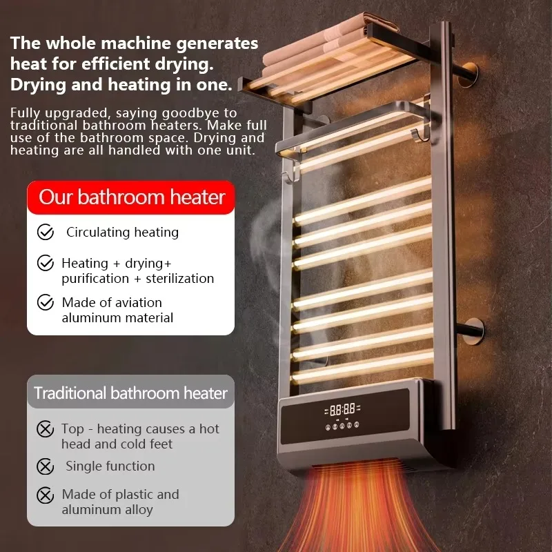 Заводской полотенцесушитель для ванны 2 в 1 с таймером - Фотография_5