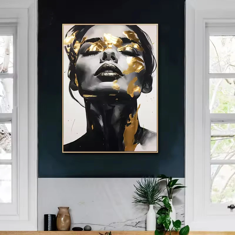 Современная золотая черная женщина - Фотография_4