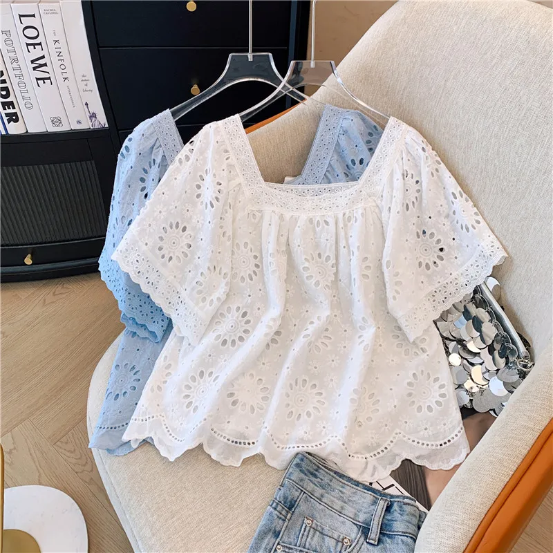 Летняя французская цветочная рубашка - Фотография_3