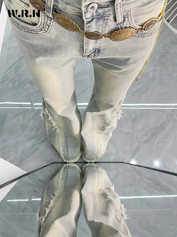 Винтажные повседневные трешные расклешенные брюки - Фотография_6