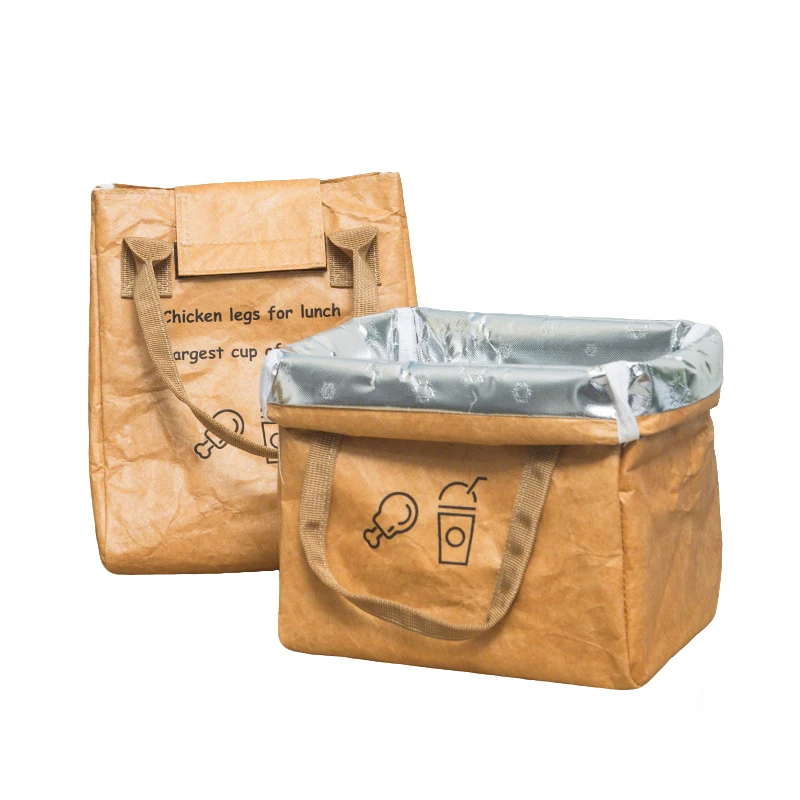 Изолированная бумажная сумка для обеда dupont