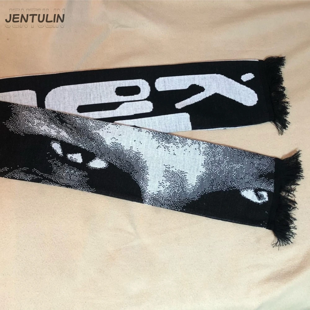 Мужской шарф, зимняя уличная одежда y2k - Фотография_2