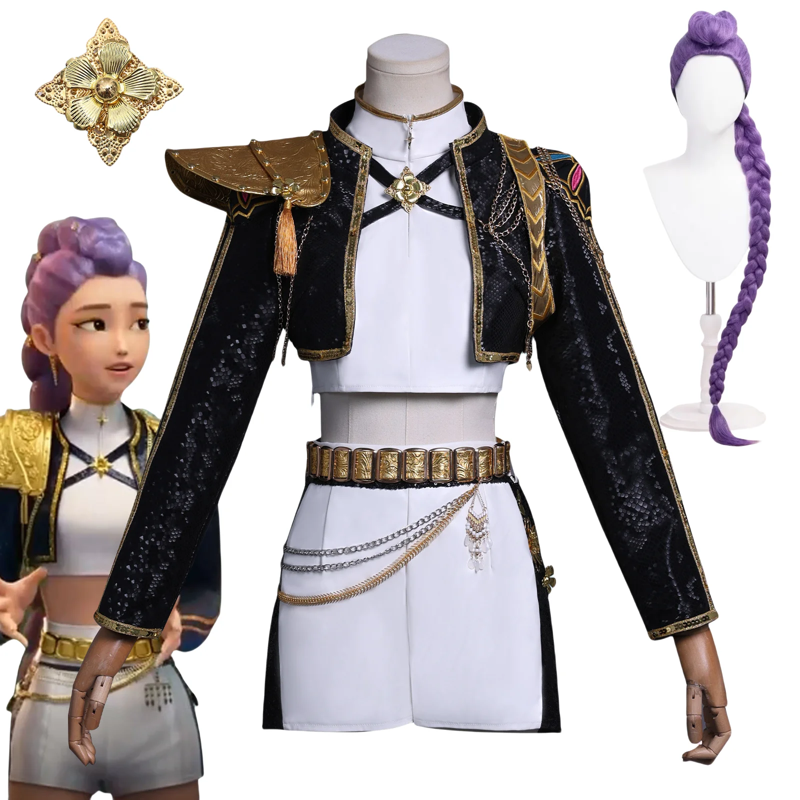 Аниме kpop rumi косплей костюм