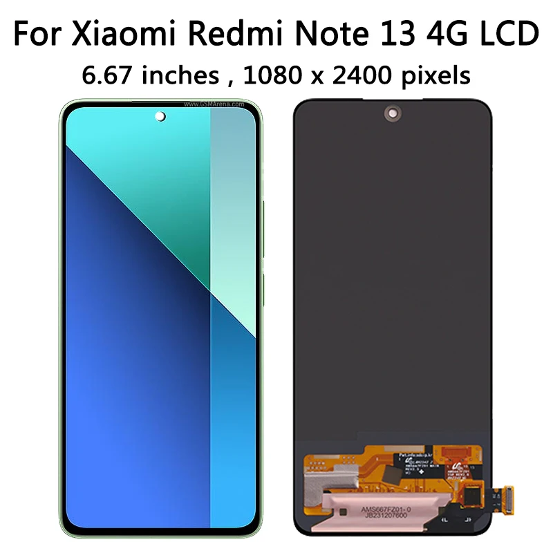 Жк-дисплей super amoled для xiaomi redmi note 13 4g 23129raa4g 23124ra7eo - Фотография_5