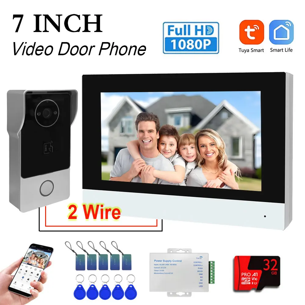 Smart tuya 1080p 7-дюймовый сенсорный