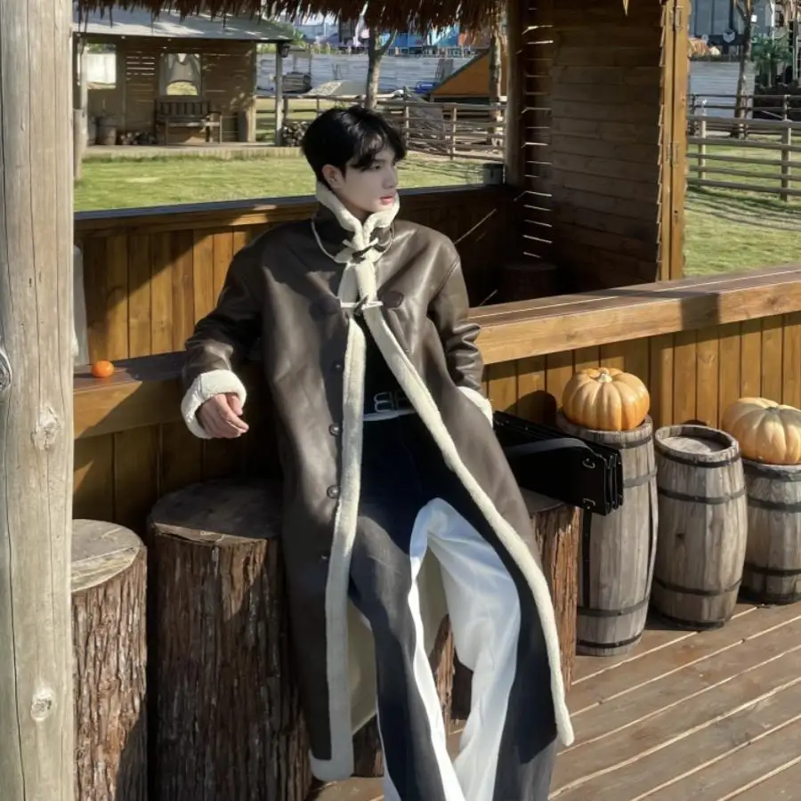 Новый тренд, теплый длинный плащ