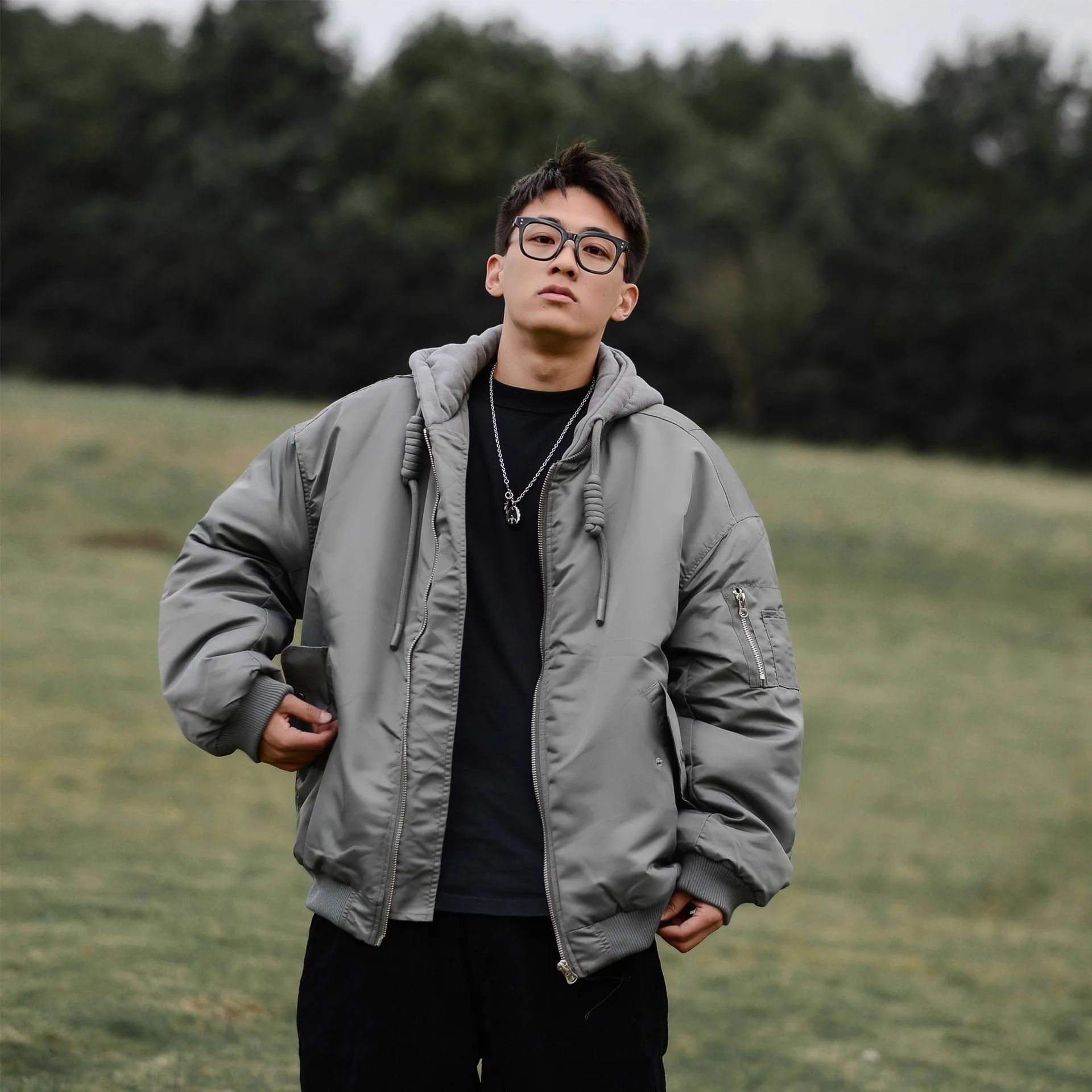 Зимняя американская уличная летная куртка - Фотография_3