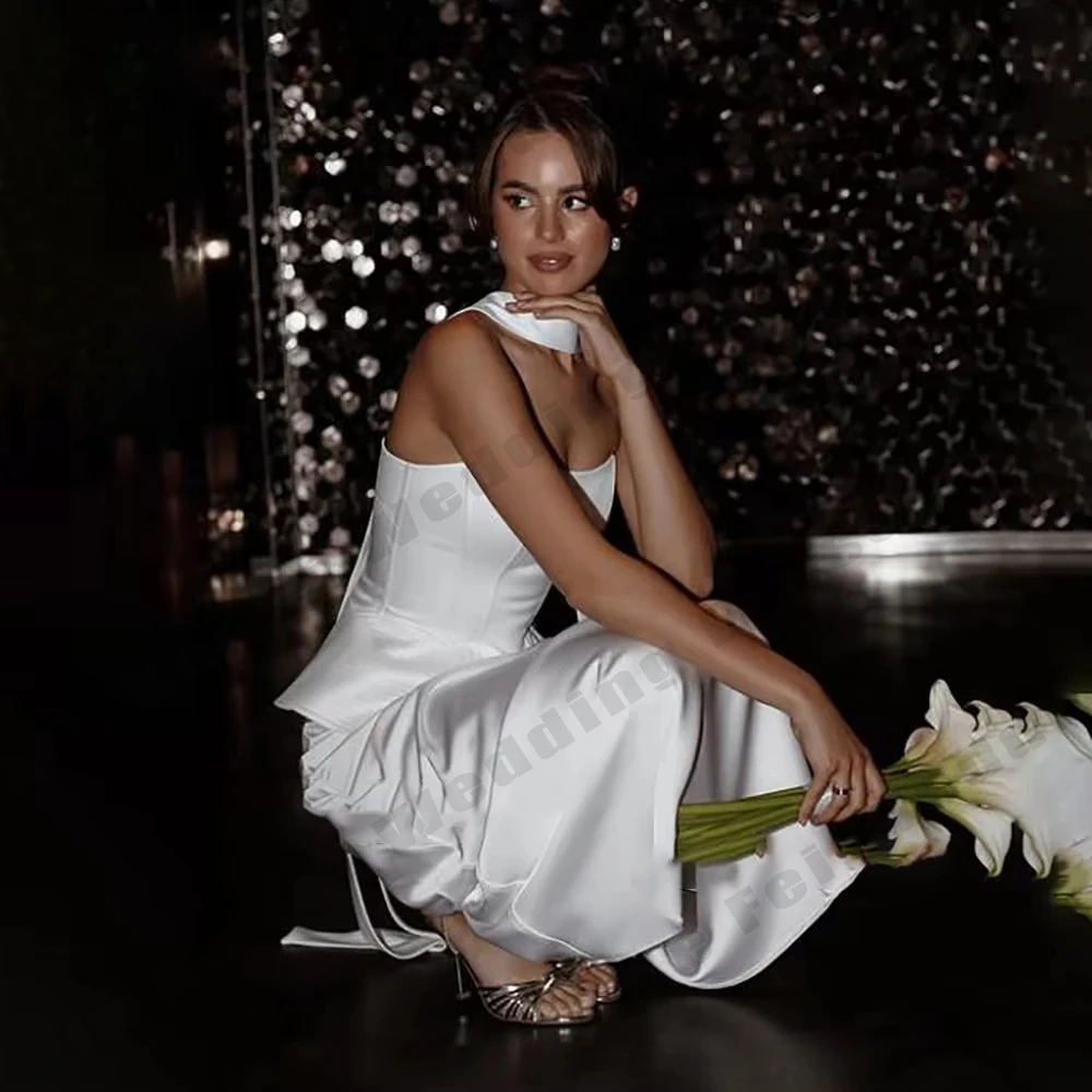 Простое женское свадебное платье - Фотография_2