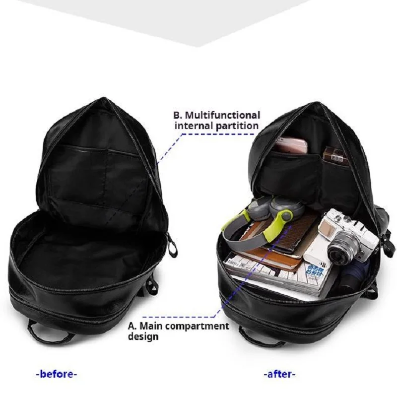 Винтажный кожаный рюкзак - Фотография_4