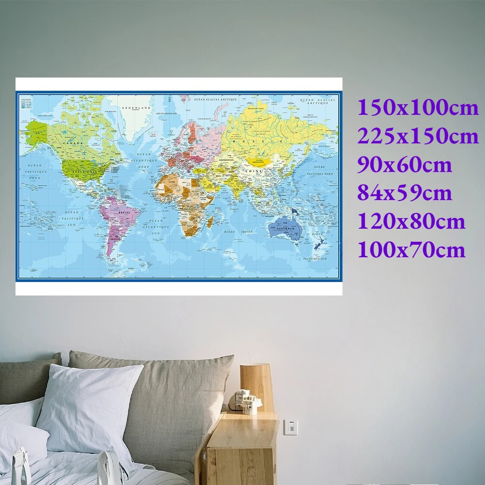 Карта мира carte du monde