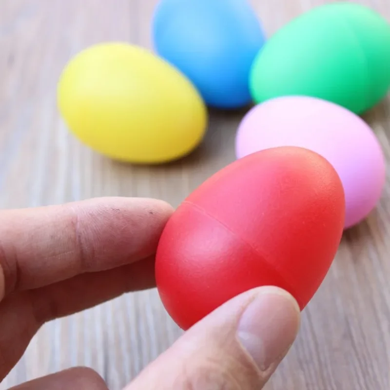 Пластиковые перкуссионные яйца maracas с музыкальным звуком - Фотография_2