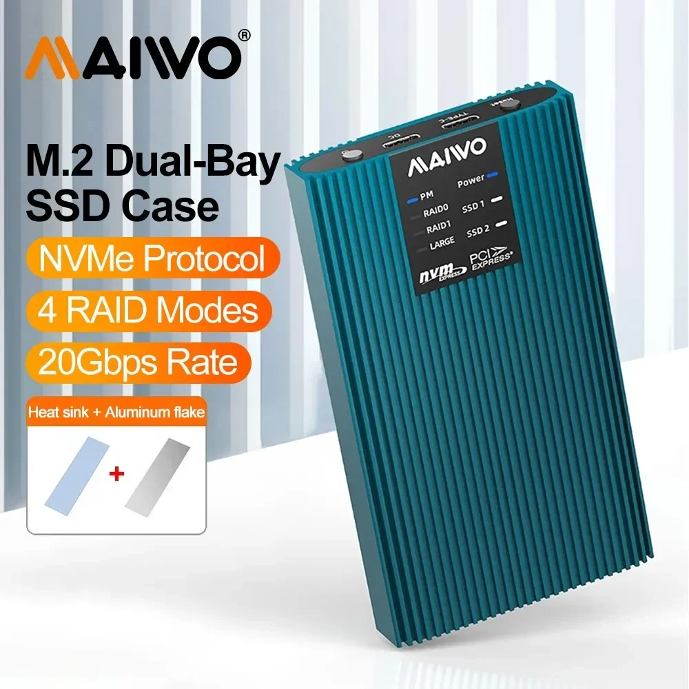 Корпус для внешнего жесткого диска maiwo m.2 nvme