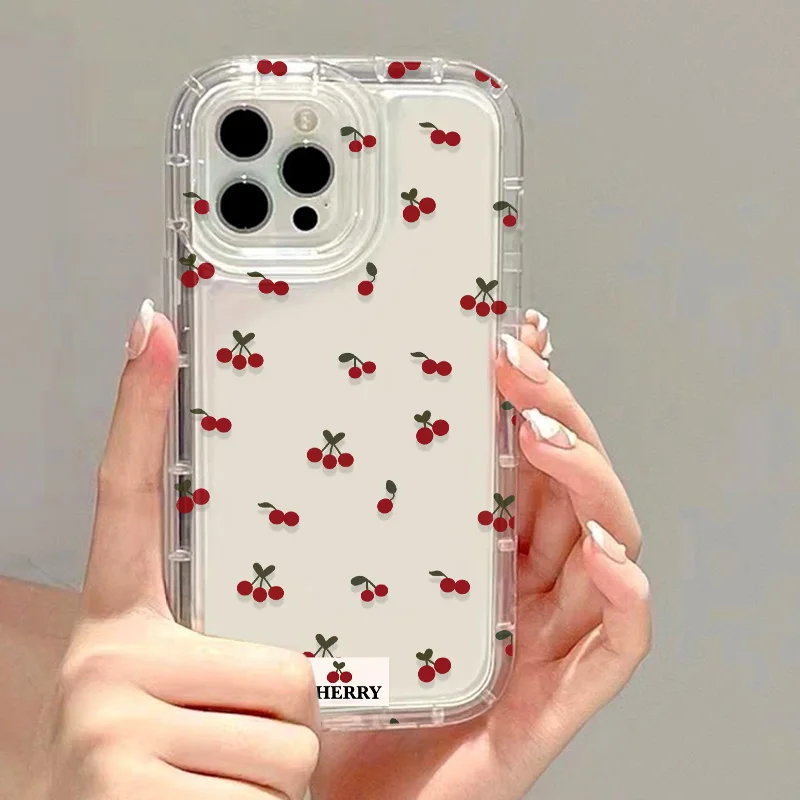 Корейский милый чехол для телефона с вишневым бантом для iphone 16 - Фотография_6