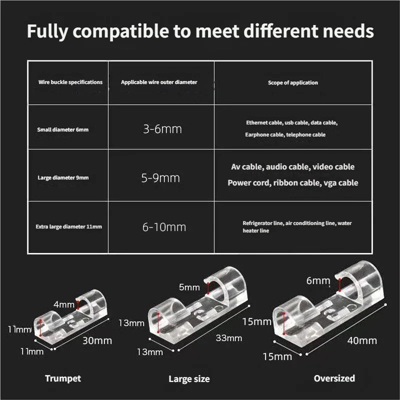 Самоклеящийся органайзер для проводов капельного типа - Фотография_2