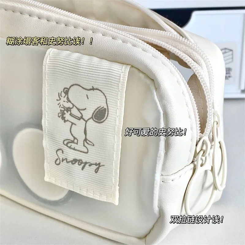 Прозрачный матовый чехол для ручек snoopy