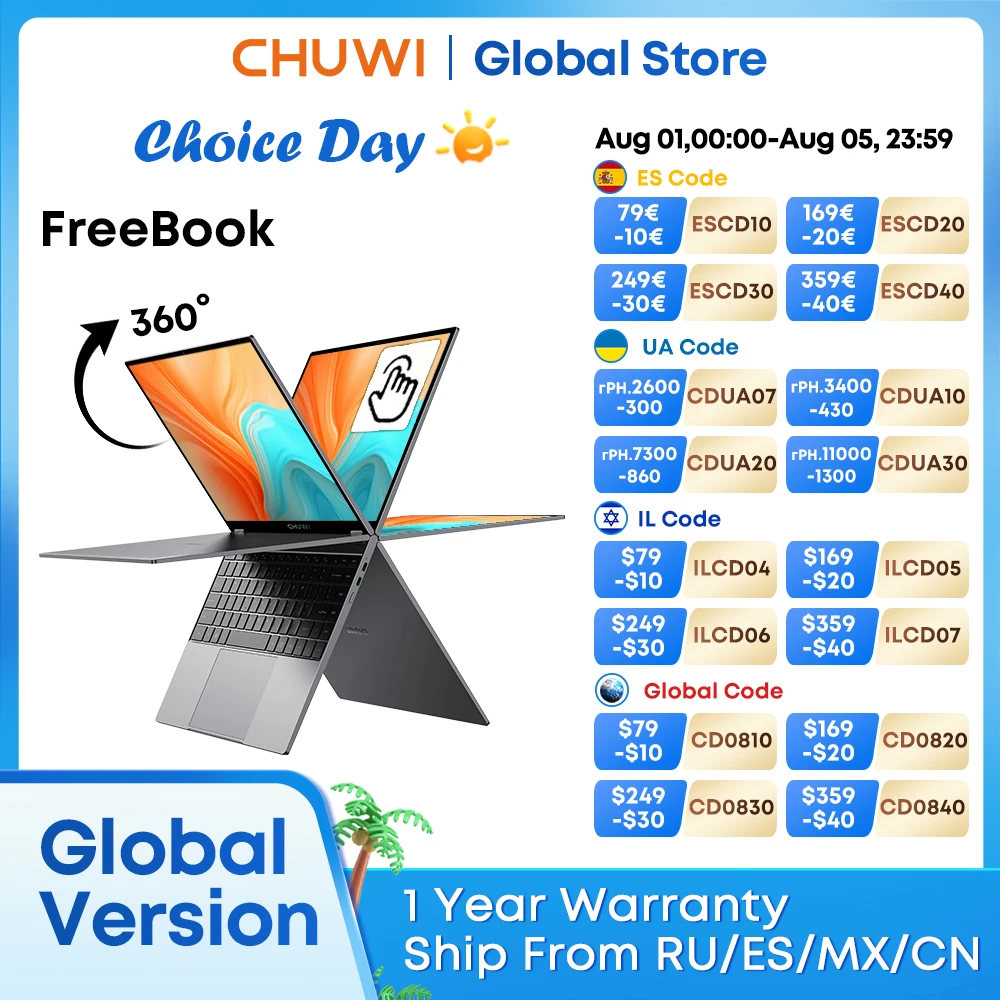 Ноутбук chuwi freebook