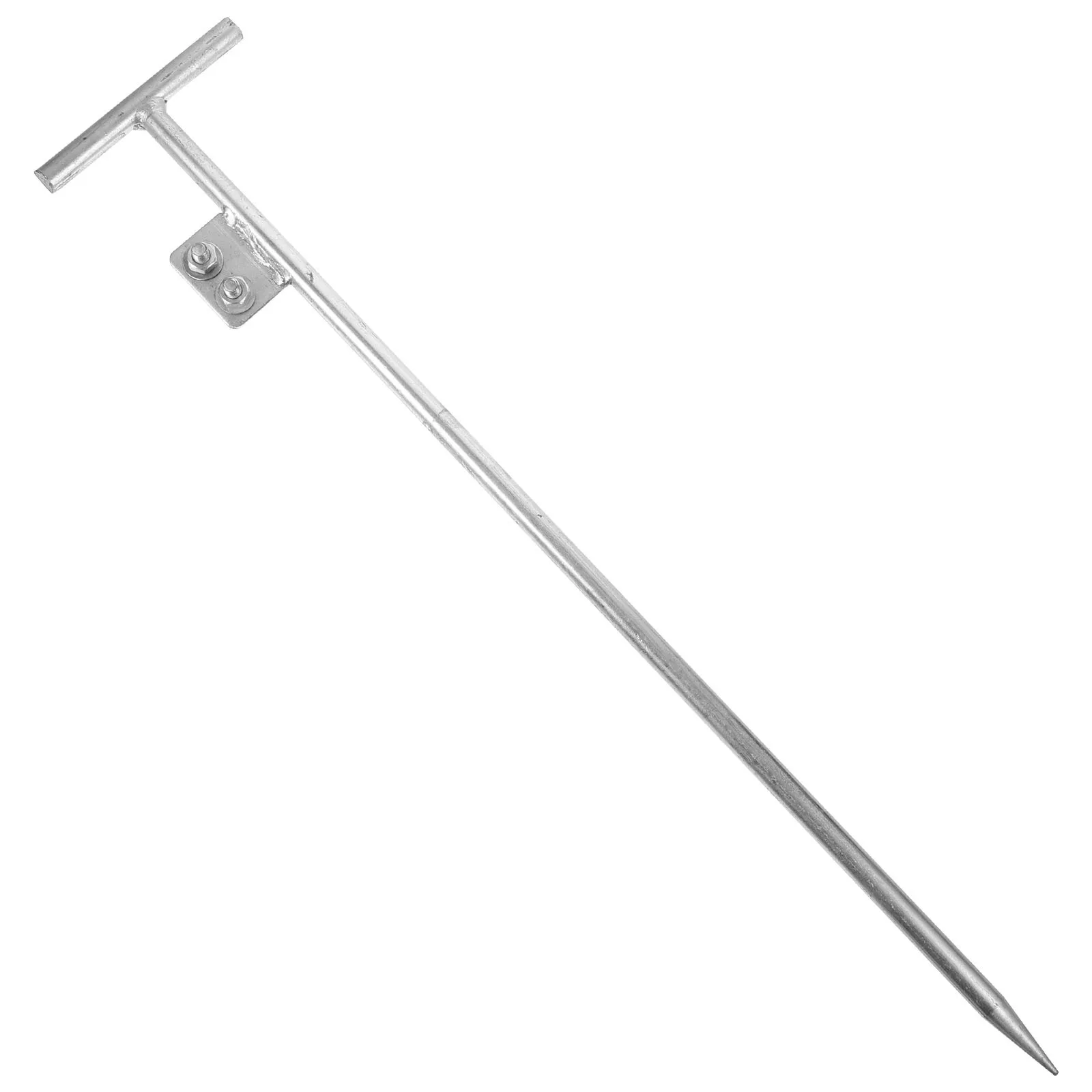 Металлический заземляющий кол 60 см для наружного электрического забора - Фотография_2