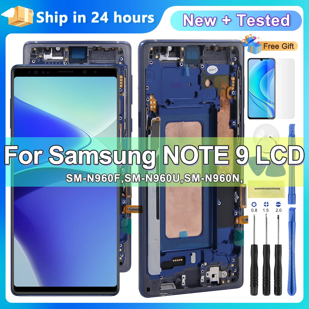 Запчасти для дигитайзера сенсорного жк-экрана note 9