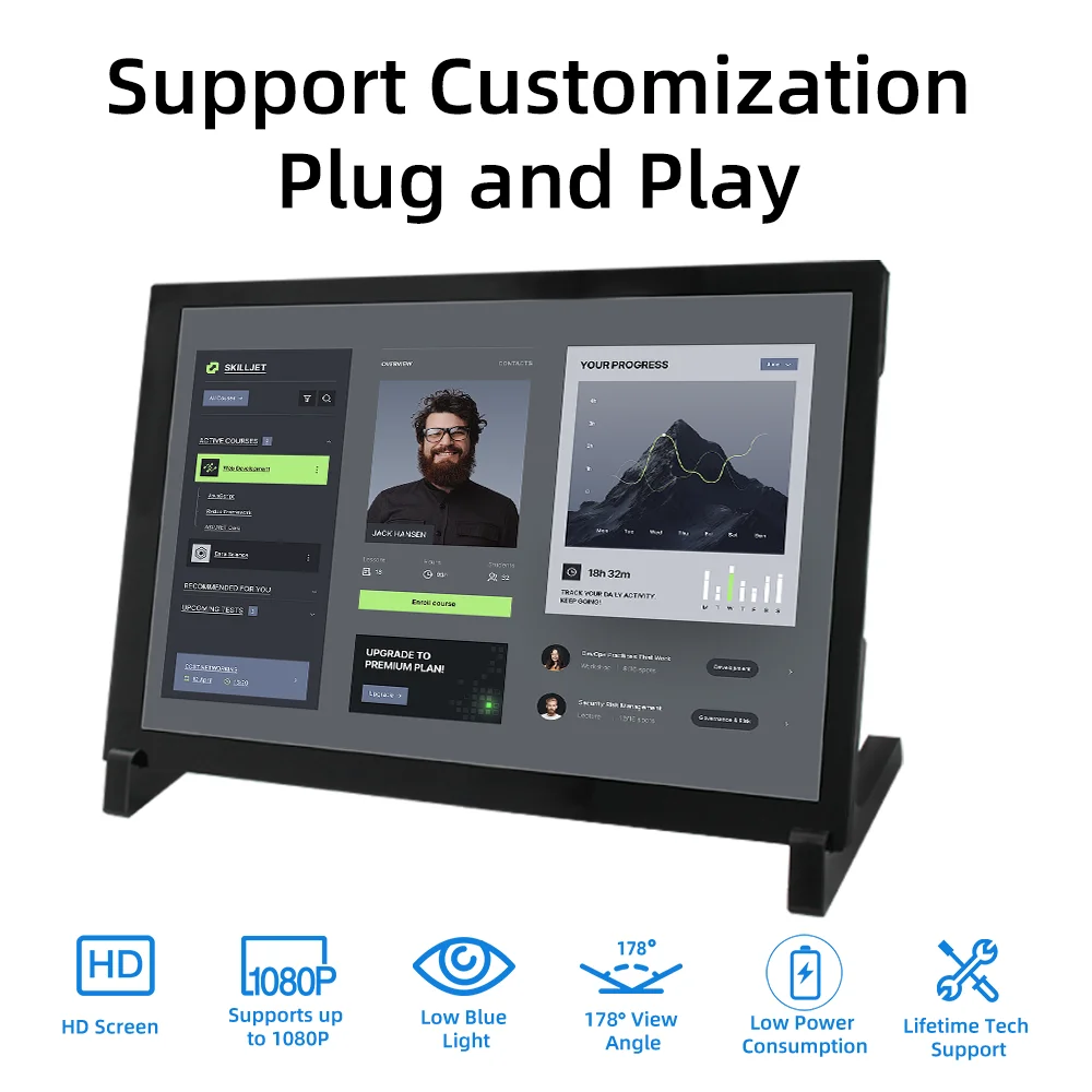 10,1-дюймовый сенсорный экран ips raspberry pi 1280x800 для raspberry pi 5 - Фотография_2